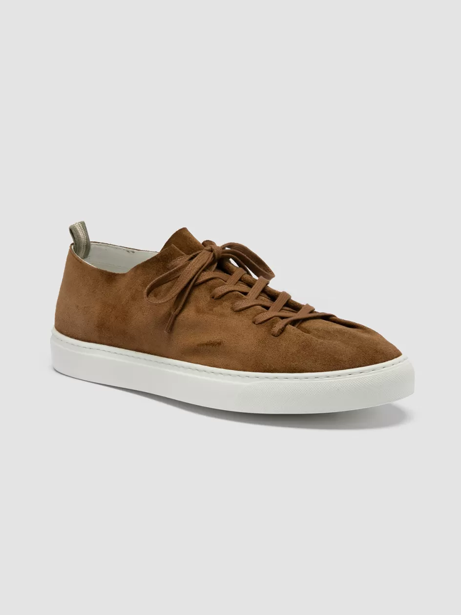 leggera_001__brown_suede_low_top_sneakers_100549.webp Officine Creative Sneakers>LEGGERA 001 - Brown Suede Low Top Sneakers BIRRA