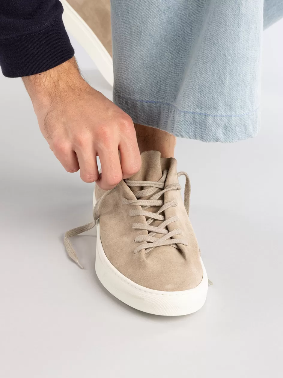 leggera_001__brown_suede_low_top_sneakers_100554.webp Officine Creative Sneakers>LEGGERA 001 - Brown Suede Low Top Sneakers BIRRA