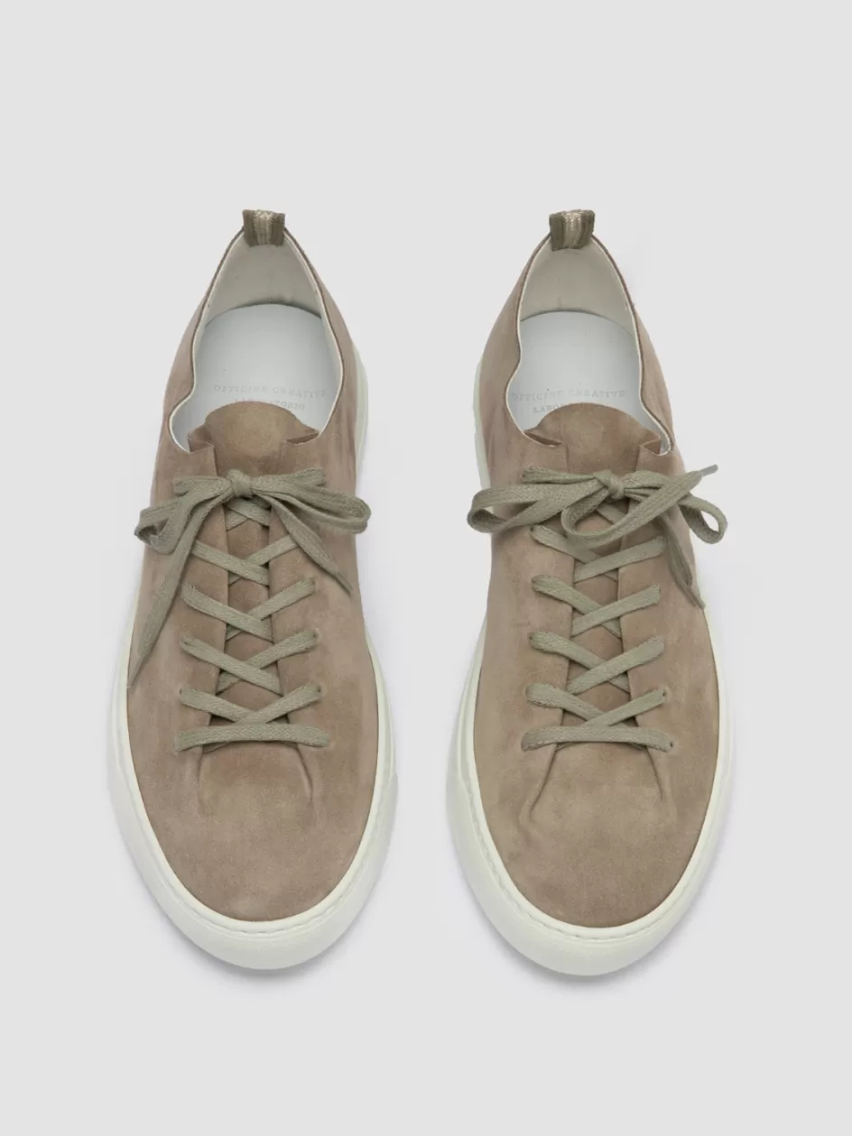 Officine Creative Sneakers>LEGGERA 001 - Suede Low Top Sneakers TAUPE