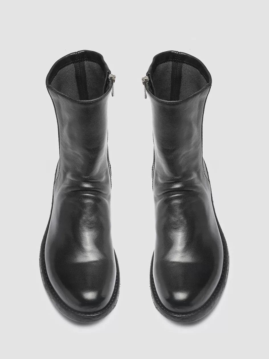 Officine Creative Boots & Booties>LEGRAND 203 - Leather Ankle Boots BLACK