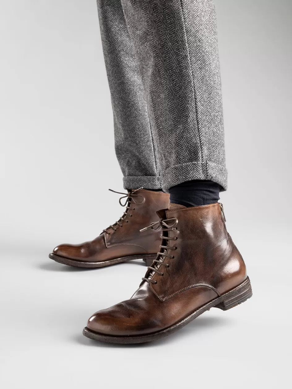 lexikon_123__brown_zipped_leather_ankle_boots_103898.webp Officine Creative Icons | Boots & Booties>LEXIKON 123 - Brown Zipped Leather Ankle Boots COFFEE/DARK BROWN