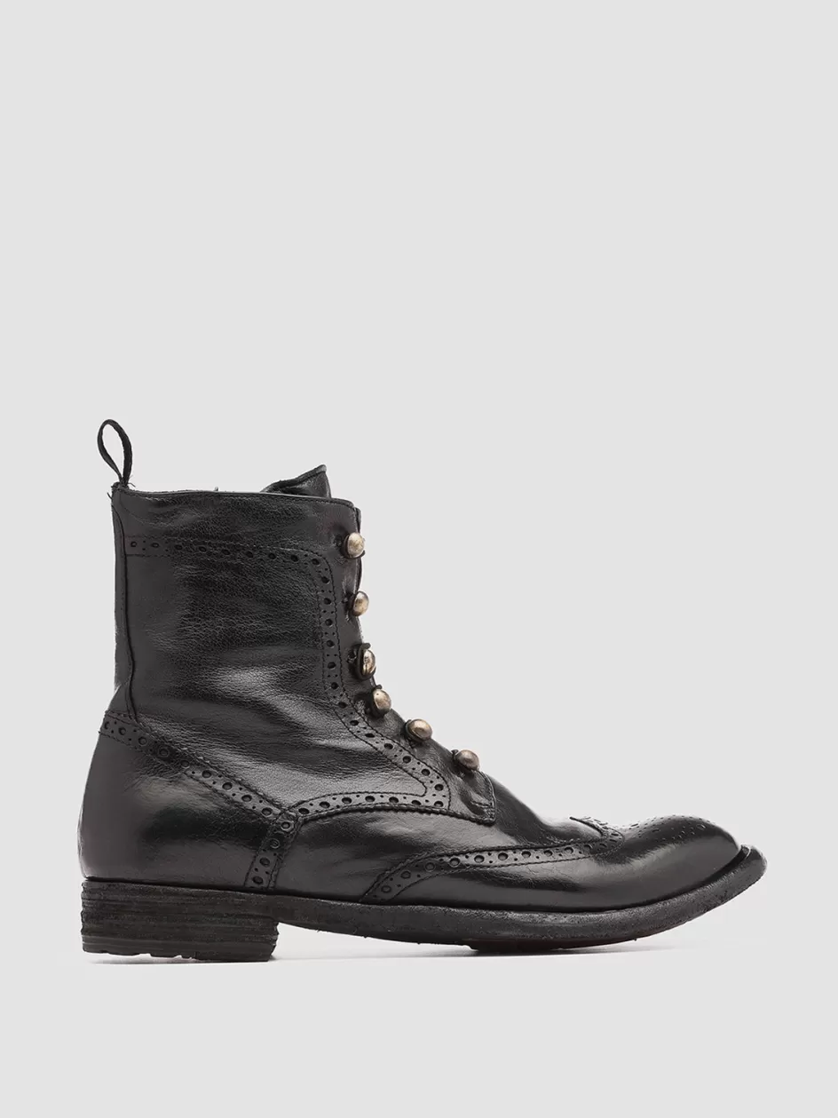 Officine Creative Icons | Boots & Booties>LEXIKON 131 - Leather Booties BLACK