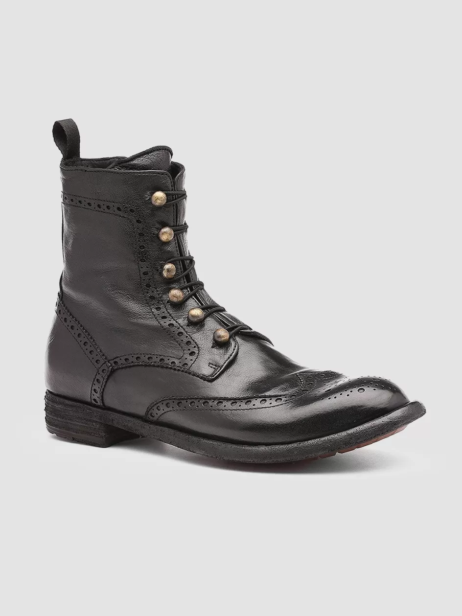 lexikon_131__black_leather_booties_103885.webp Officine Creative Icons | Boots & Booties>LEXIKON 131 - Leather Booties BLACK