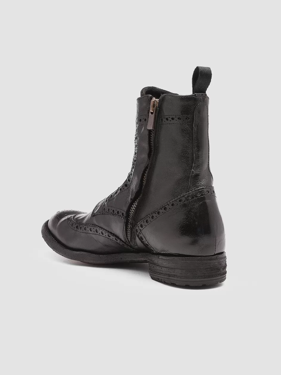 lexikon_131__black_leather_booties_103886.webp Officine Creative Icons | Boots & Booties>LEXIKON 131 - Leather Booties BLACK