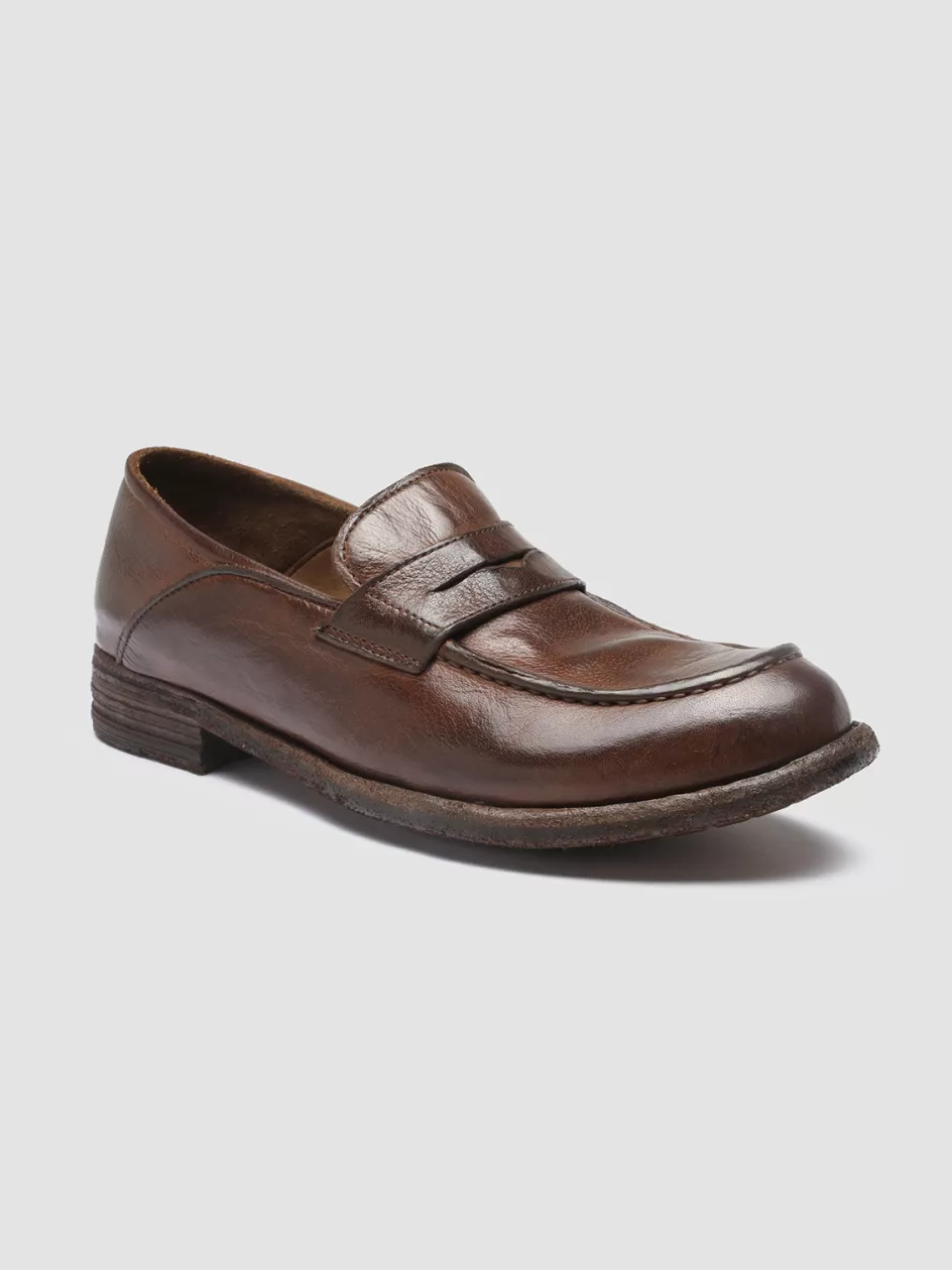 lexikon_140__brown_leather_penny_loafers_104276.webp Officine Creative Icons | Loafers>LEXIKON 140 - Brown Leather Penny Loafers CIGAR