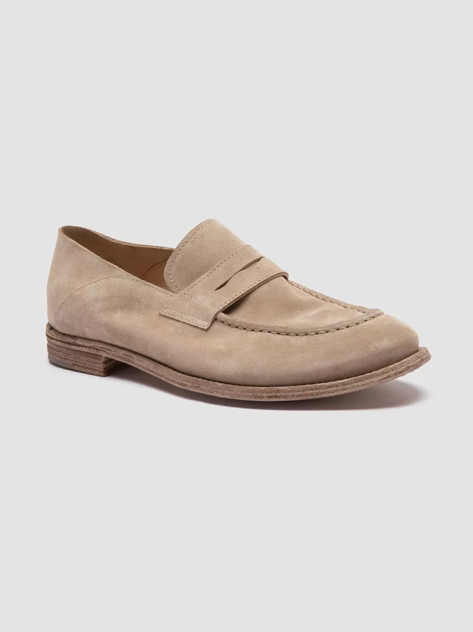 lexikon_516__ivory_suede_loafers_103071.webp Officine Creative Suede Selection | Icons>LEXIKON 516 - Ivory Suede Loafers NUDE SPRING