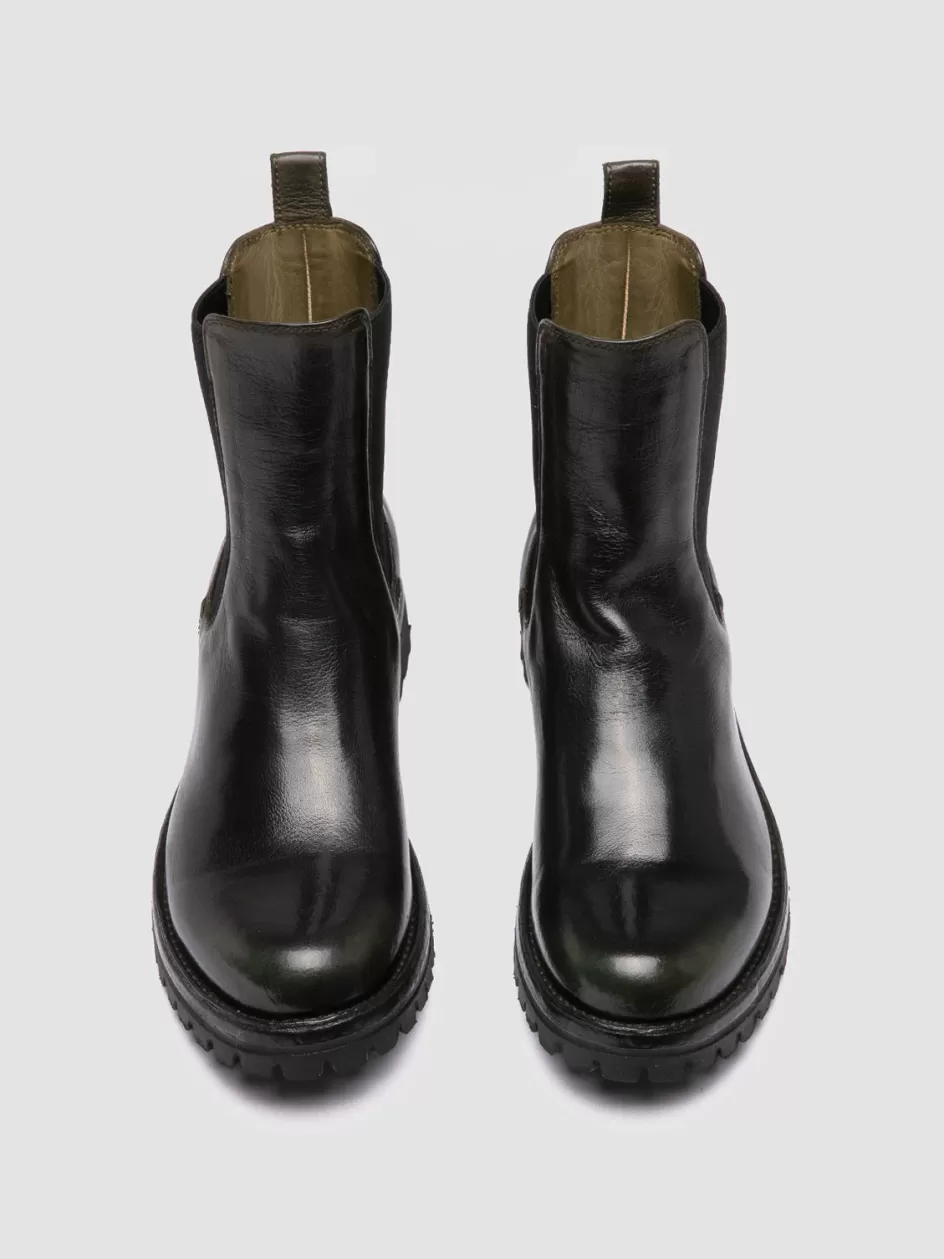 Officine Creative Boots & Booties>LORAINE 004 - Black Leather Chelsea Boots