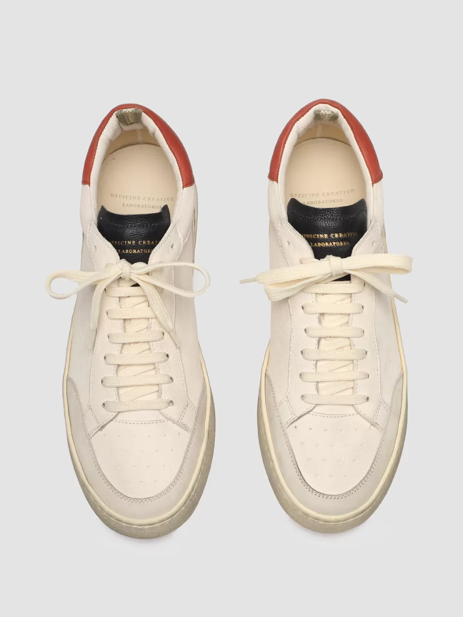 Officine Creative Sustainable Sneakers | Sneakers>MAGIC 001 - White Leather And Suede Low Top Sneakers MULTICOLOR
