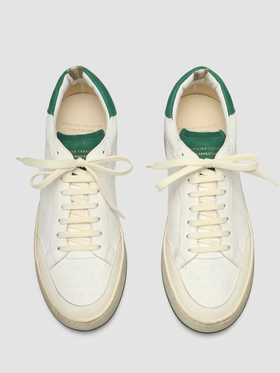 Officine Creative Sustainable Sneakers | Sneakers>MAGIC 001 - White Leather And Suede Low Top Sneakers MULTICOLOR