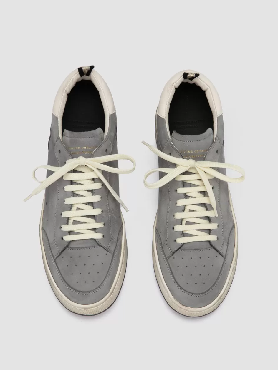 Officine Creative Sustainable Sneakers | Sneakers>MAGIC 002 - Grey Nubuck Low Top Sneakers MULTICOLOR