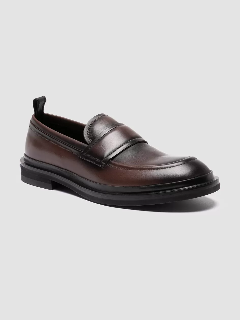 major_003__brown_leather_penny_loafers_101173.webp Officine Creative Loafers>MAJOR 003 - Leather Penny Loafers BROWN