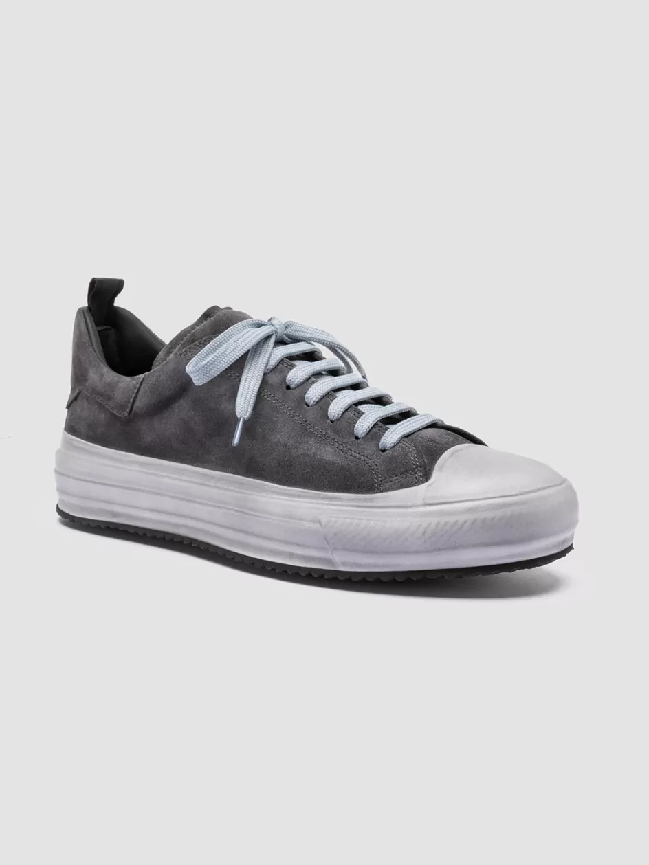 mes_009__grey_leather_and_suede_low_top_sneakers_97373.webp Officine Creative Suede Selection | Sneakers>MES 009 - Grey Leather And Suede Low Top Sneakers AVION