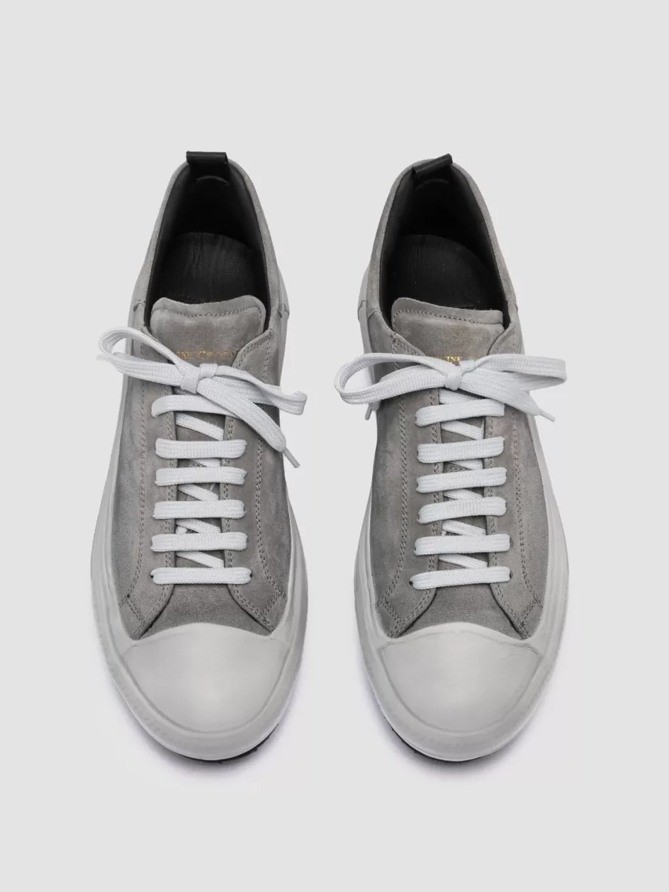 Officine Creative Suede Selection | Sneakers>MES 009 - Leather And Suede Low Top Sneakers GREY