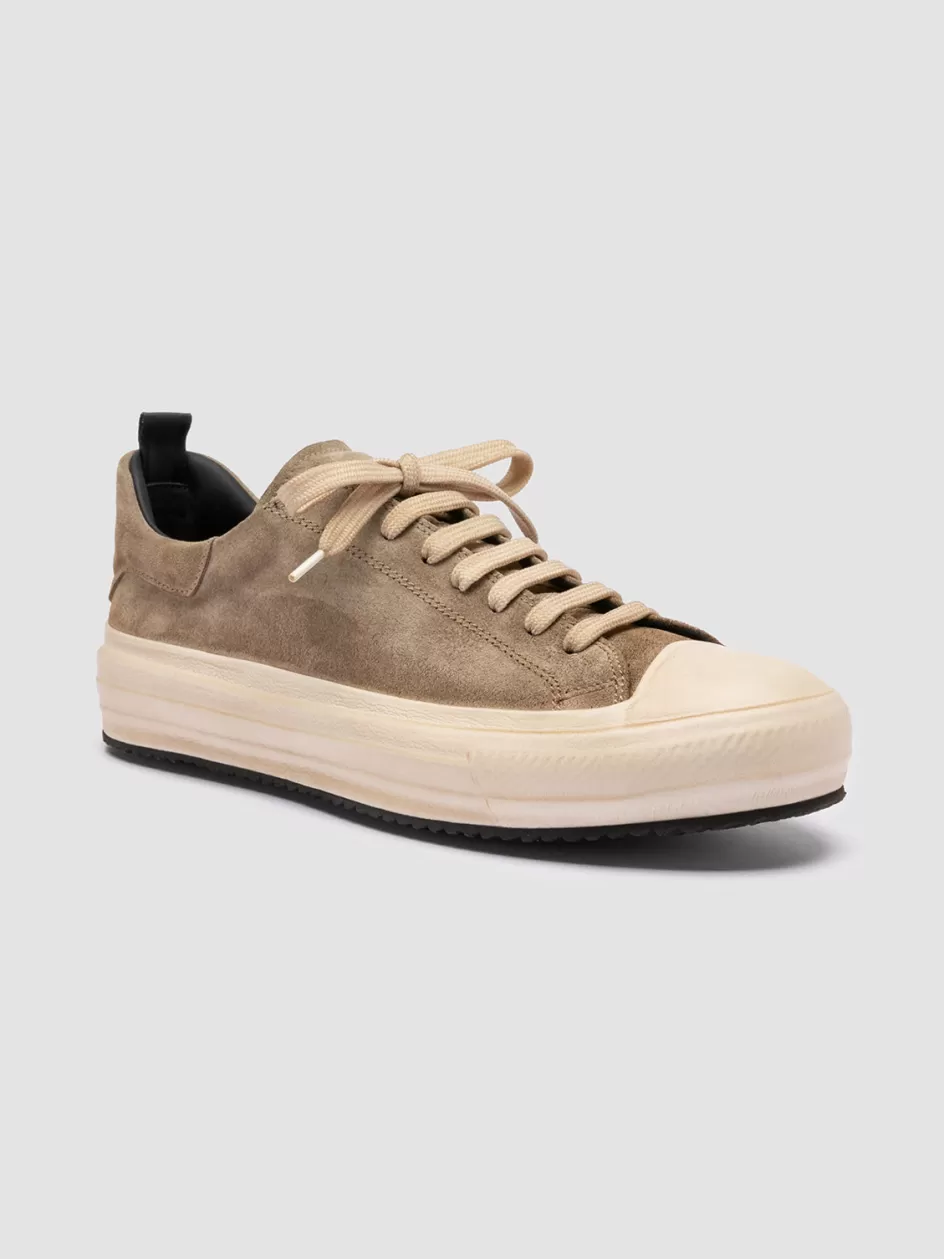 mes_009__taupe_leather_and_suede_low_top_sneakers_97363.webp Officine Creative Suede Selection | Sneakers>MES 009 - Leather And Suede Low Top Sneakers TAUPE