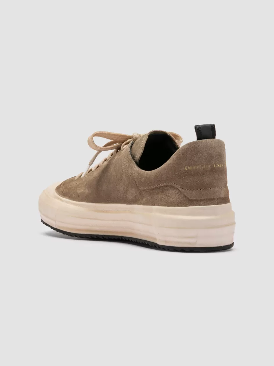 mes_009__taupe_leather_and_suede_low_top_sneakers_97364.webp Officine Creative Suede Selection | Sneakers>MES 009 - Leather And Suede Low Top Sneakers TAUPE