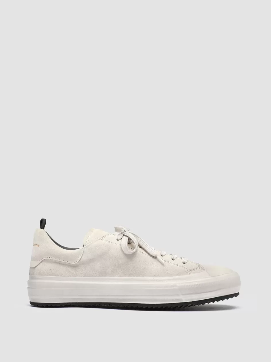 Officine Creative Sneakers>MES 009 - White Suede Sneakers LAMB