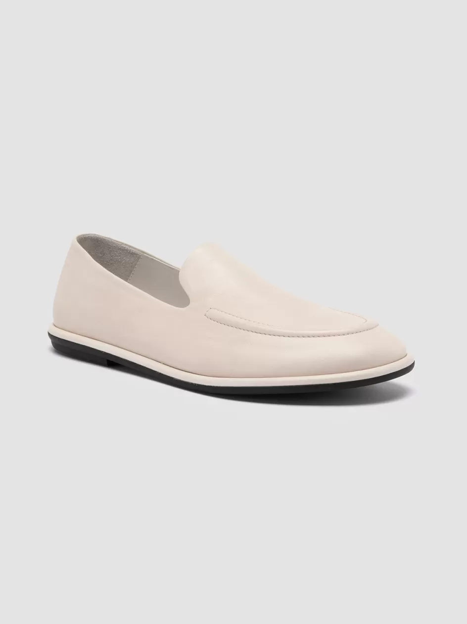 mienne_101__white_leather_loafers_105856.webp Officine Creative Loafers>MIENNE 101 - White Leather Loafers NEBBIA