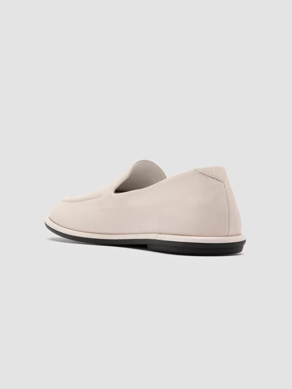 mienne_101__white_leather_loafers_105857.webp Officine Creative Loafers>MIENNE 101 - White Leather Loafers NEBBIA