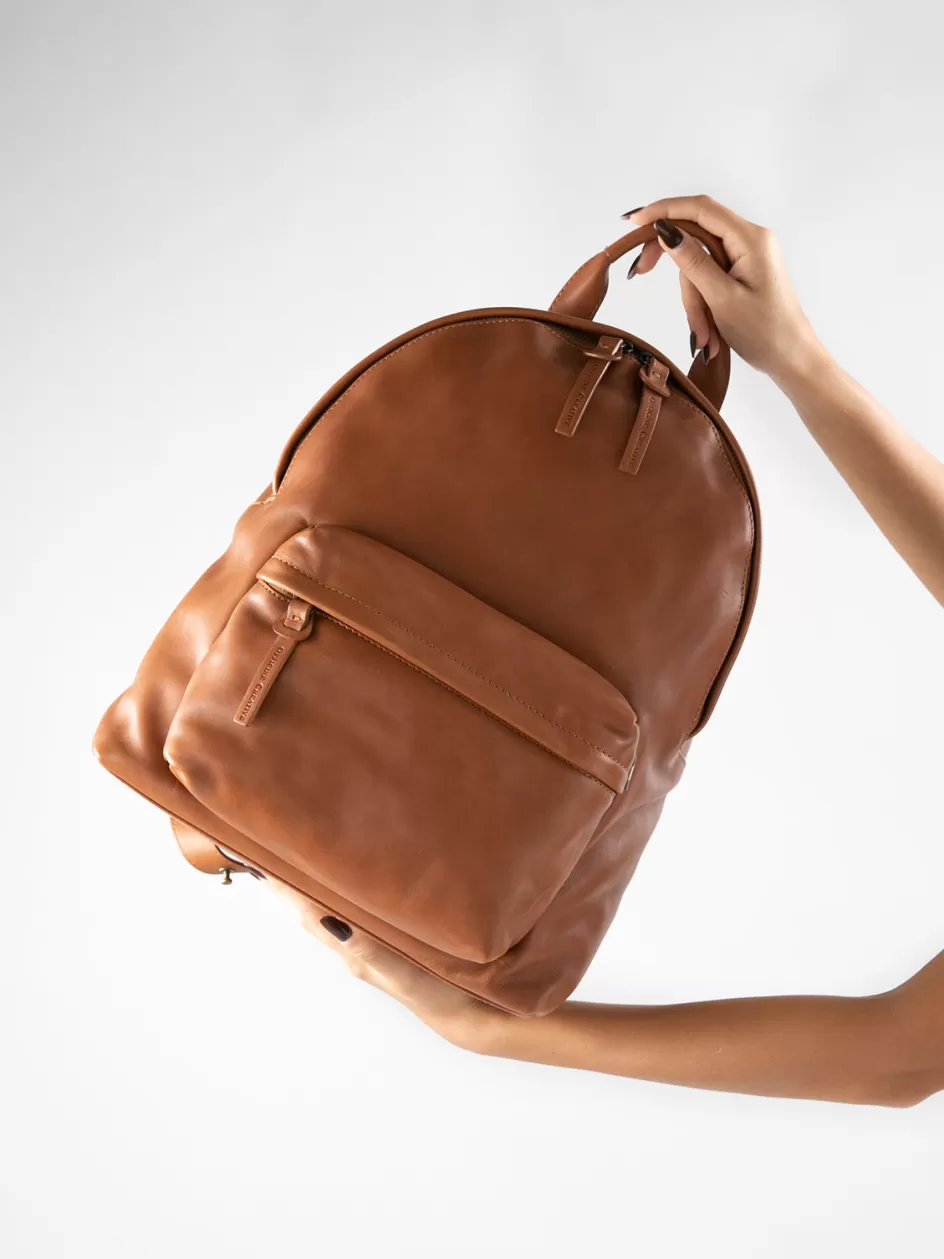 mini_pack__brown_nappa_leather_backpack_106433.webp Officine Creative Backpacks>MINI PACK - Brown Nappa Leather Backpack TRUFFLE