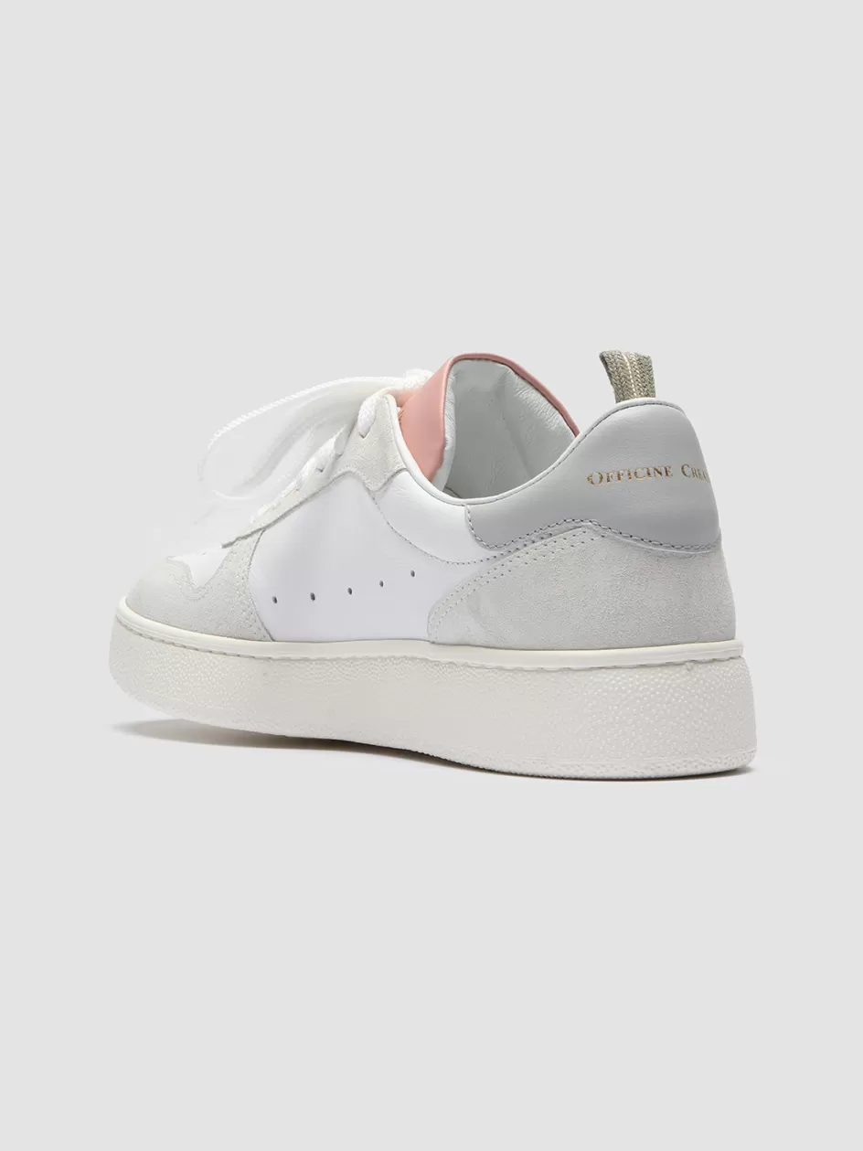 mower_110__white_leather_and_suede_sneakers_105591.webp Officine Creative Sneakers>MOWER 110 - White Leather And Suede Sneakers WHITE/GREY/PINK