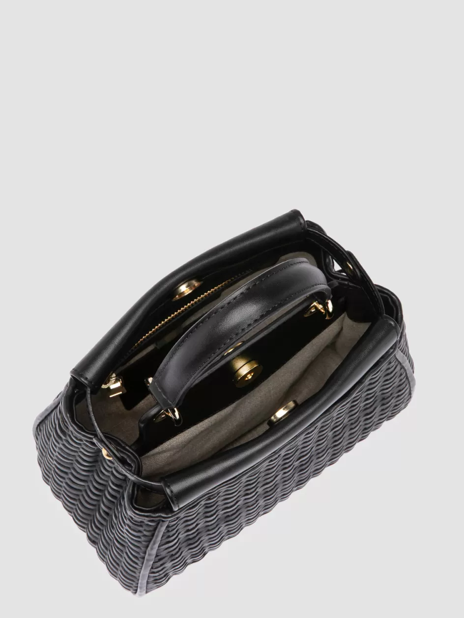 nolita_029__black_woven_leather_handle_bag_105068.webp Officine Creative Bags>NOLITA 029 - Woven Leather Handle Bag BLACK