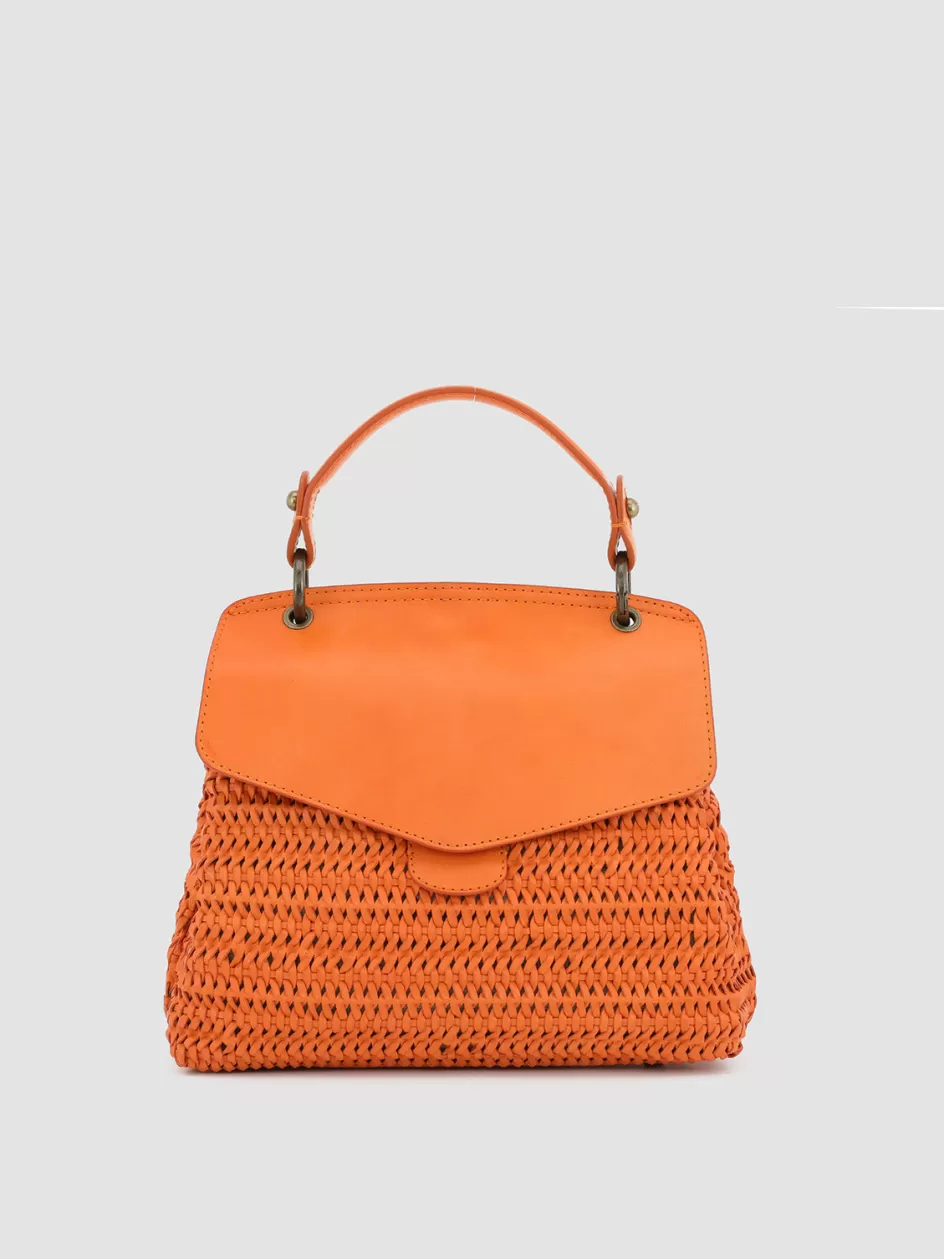 Officine Creative Bags>NOLITA 09 - Leather Handle Bag ORANGE
