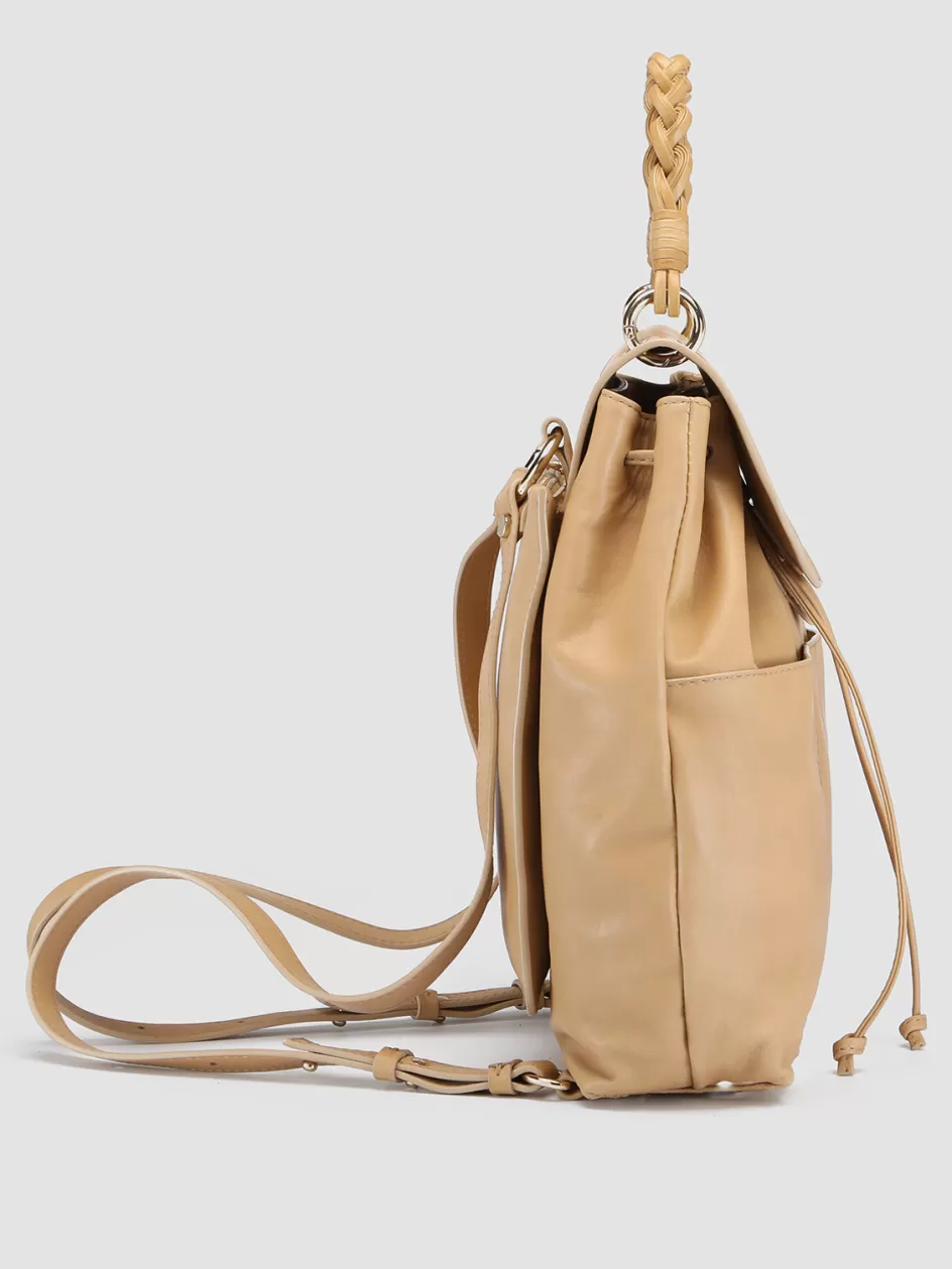 nolita_woven_213__beige_leather_backpack_105028.webp Officine Creative Bags>NOLITA WOVEN 213 - Leather Backpack BEIGE