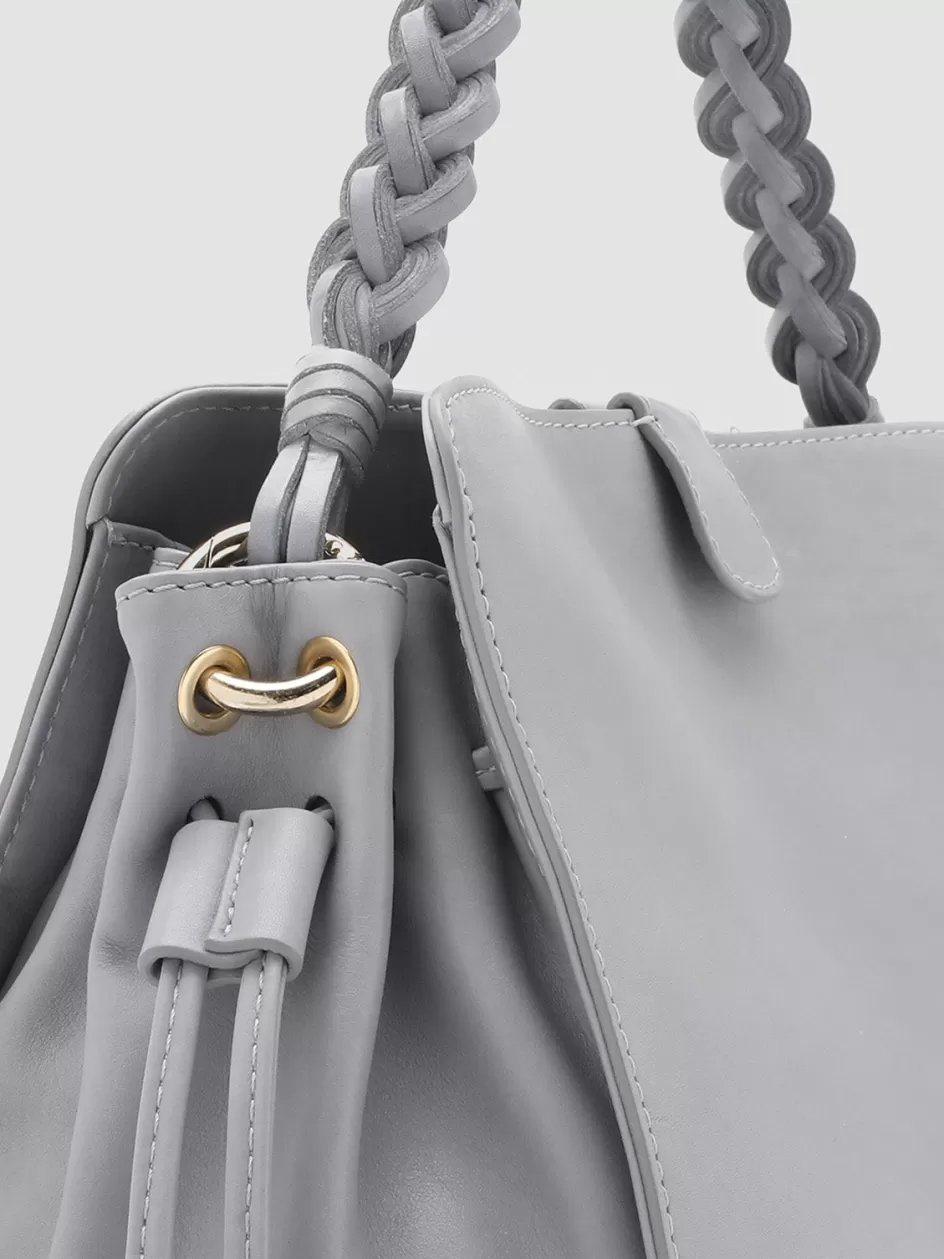 Officine Creative Bags>NOLITA WOVEN 215 - Leather Handle Bag GREY