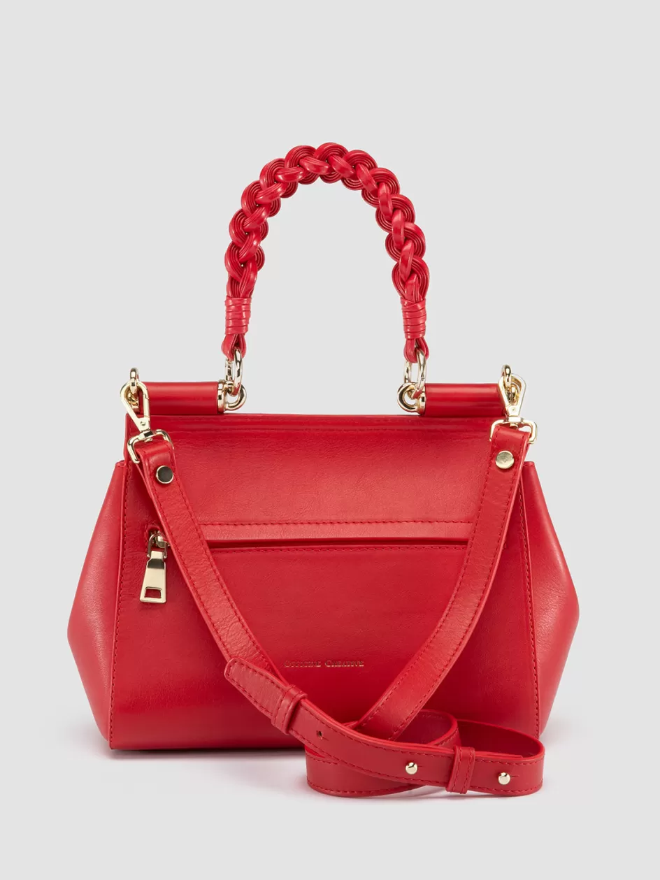 nolita_woven_223__red_leather_handle_bag_104192.webp Officine Creative Icons | Bags>NOLITA WOVEN 223 - Leather Handle Bag RED