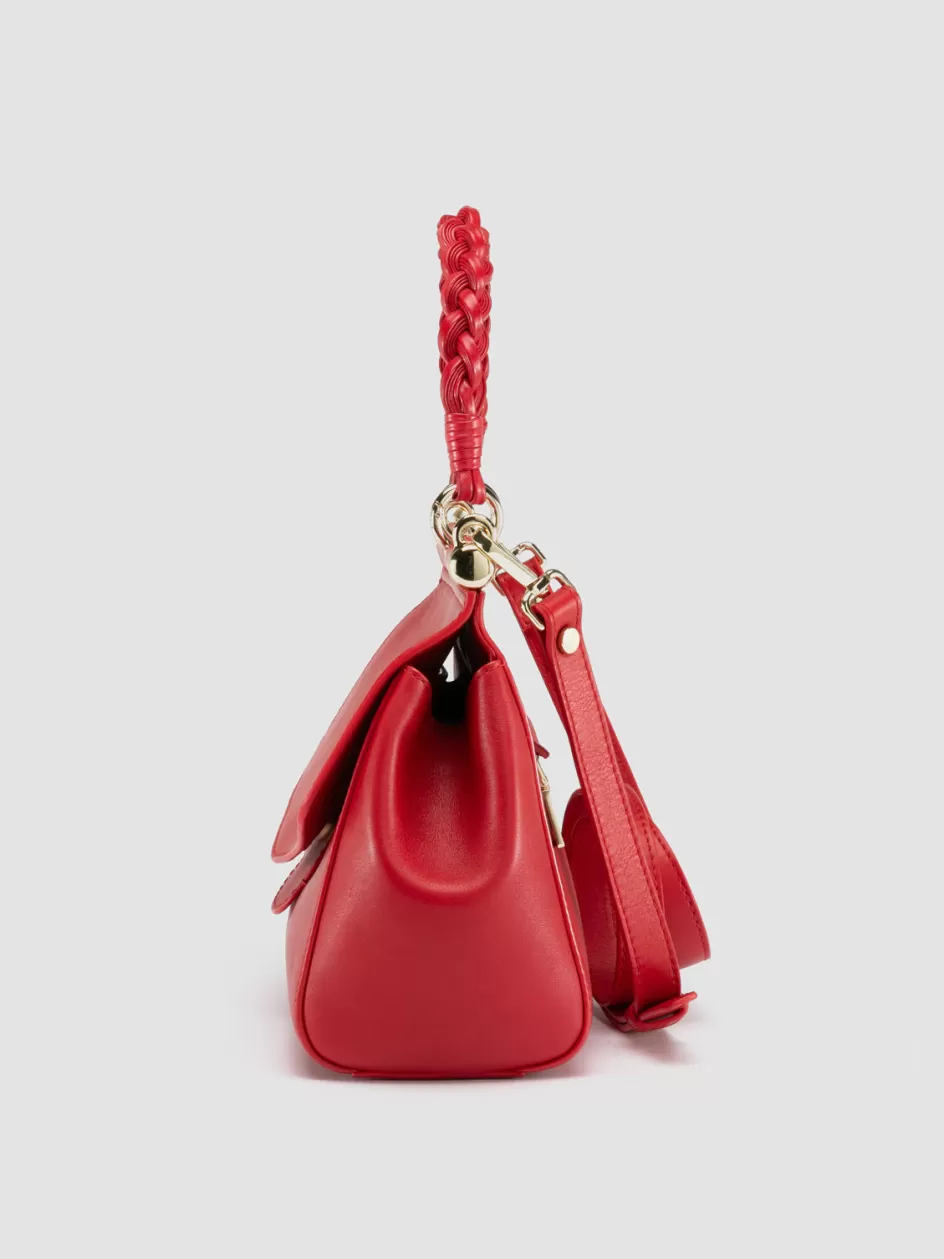 nolita_woven_223__red_leather_handle_bag_104194.webp Officine Creative Icons | Bags>NOLITA WOVEN 223 - Leather Handle Bag RED