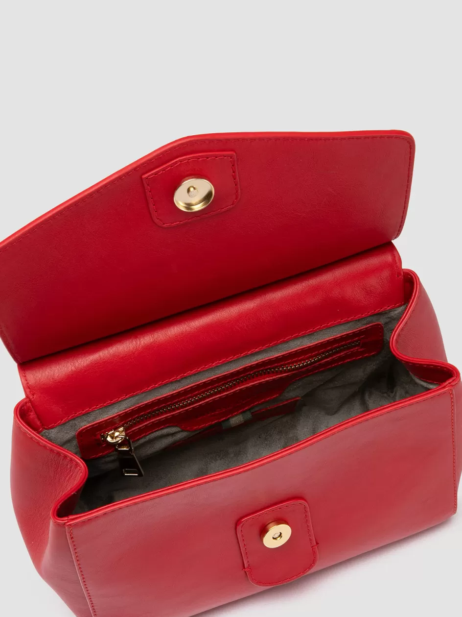 nolita_woven_223__red_leather_handle_bag_104197.webp Officine Creative Icons | Bags>NOLITA WOVEN 223 - Leather Handle Bag RED