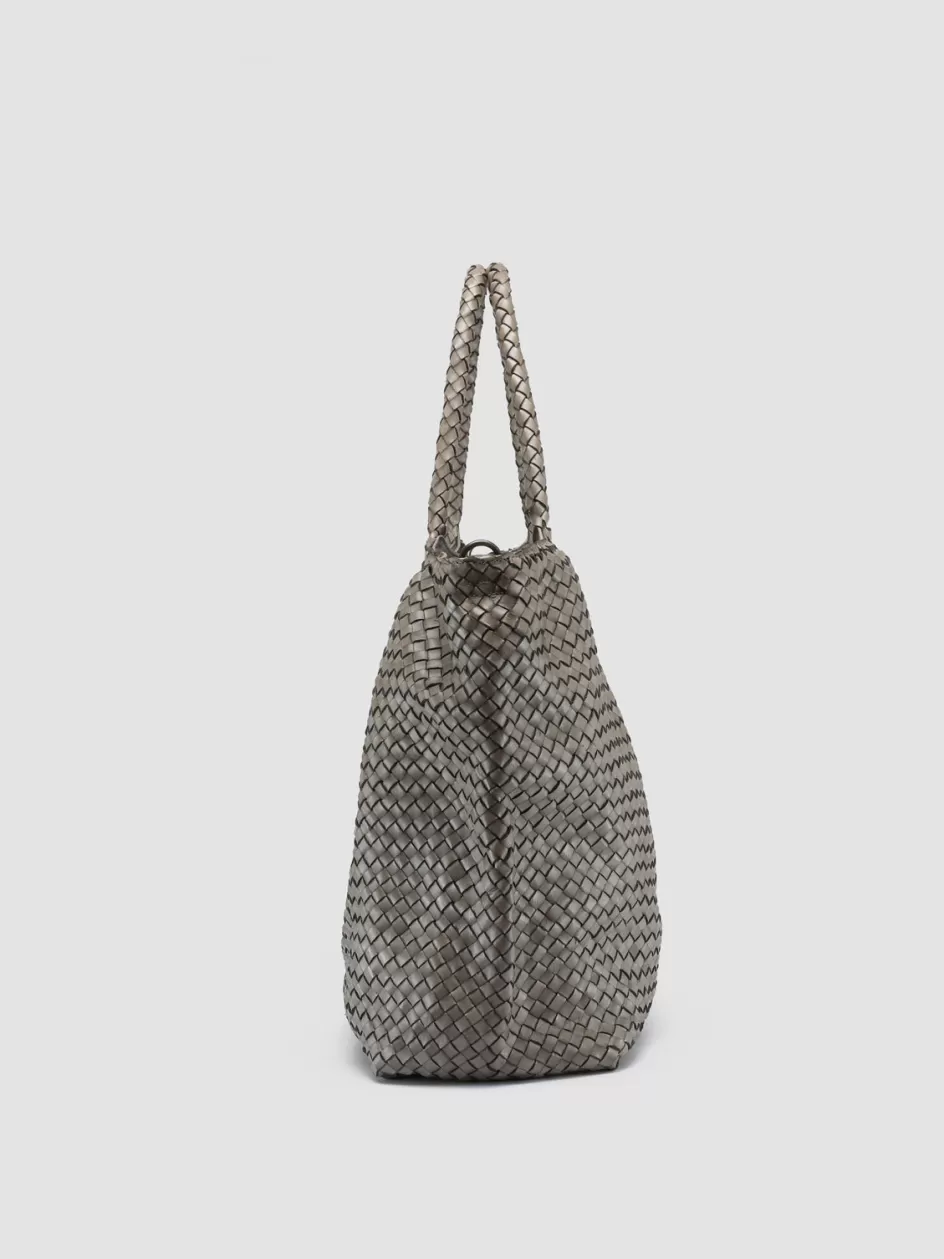 oc_class_3__taupe_woven_leather_shoulder_bag_103487.webp Officine Creative Woven Leather Selection | Bags>OC CLASS 3 - Woven Leather Shoulder Bag TAUPE