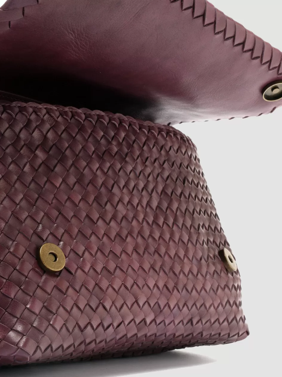 oc_class_46__burgundy_leather_crossbody_bag_104893.webp Officine Creative Bags>OC CLASS 46 - Burgundy Leather Crossbody Bag WINE