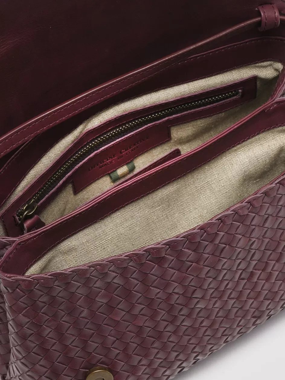 oc_class_46__burgundy_leather_crossbody_bag_104895.webp Officine Creative Bags>OC CLASS 46 - Burgundy Leather Crossbody Bag WINE