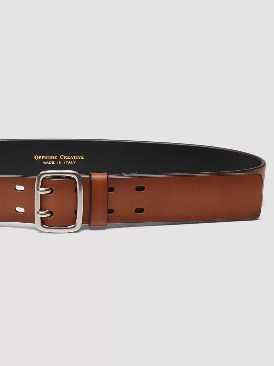 oc_strip_049__brown_leather_belt_99396.webp Officine Creative Belts>OC STRIP 049 - Brown Leather Belt TAN