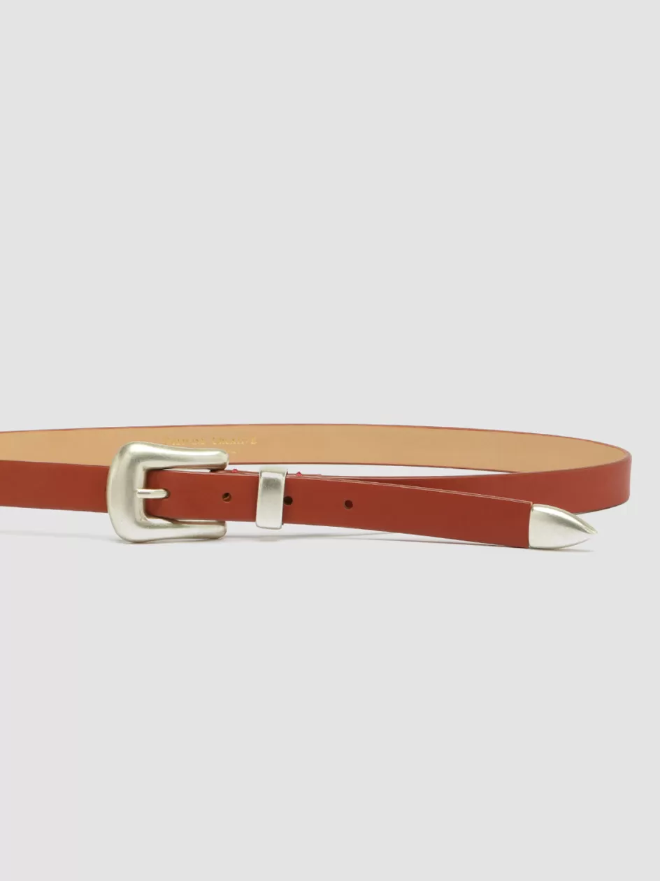 oc_strip_066__red_nappa_leather_belt_104481.webp Officine Creative Belts>OC STRIP 066 - Red Nappa Leather Belt RUST ROSE