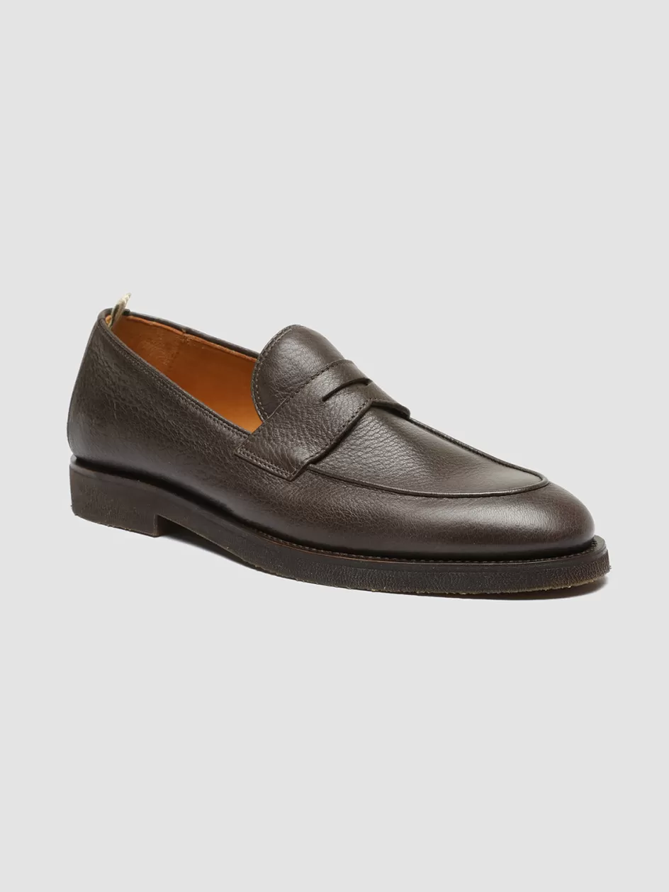 opera_flexi_101__brown_leather_penny_loafers_101158.webp Officine Creative Loafers>OPERA FLEXI 101 - Brown Leather Penny Loafers DARK BROWN