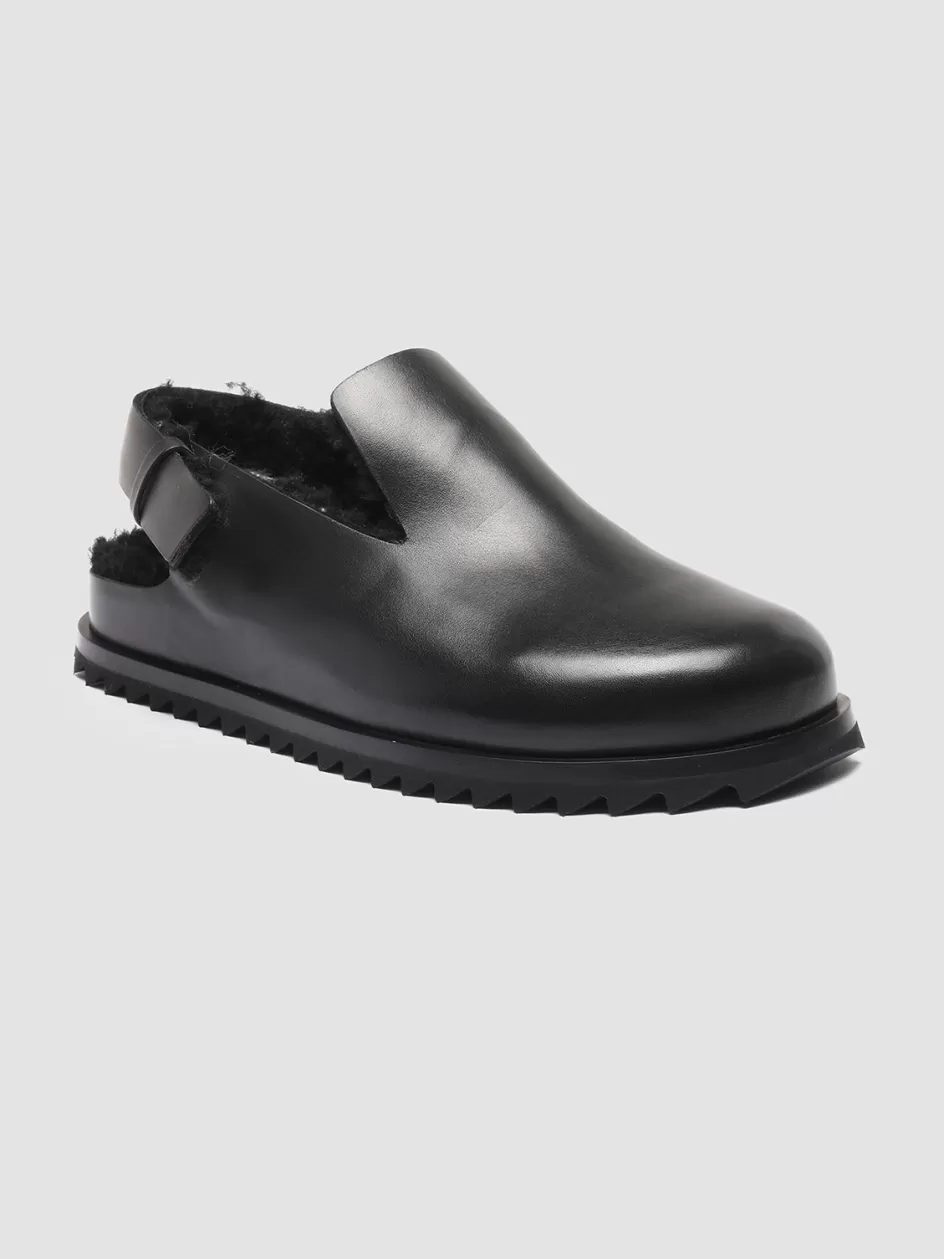 pelagie_dhiver_004__black_leather_and_shearling_slingback_pumps_105392.webp Officine Creative Sandals | Mules>PELAGIE D’HIVER 004 - Leather And Shearling Slingback Pumps BLACK