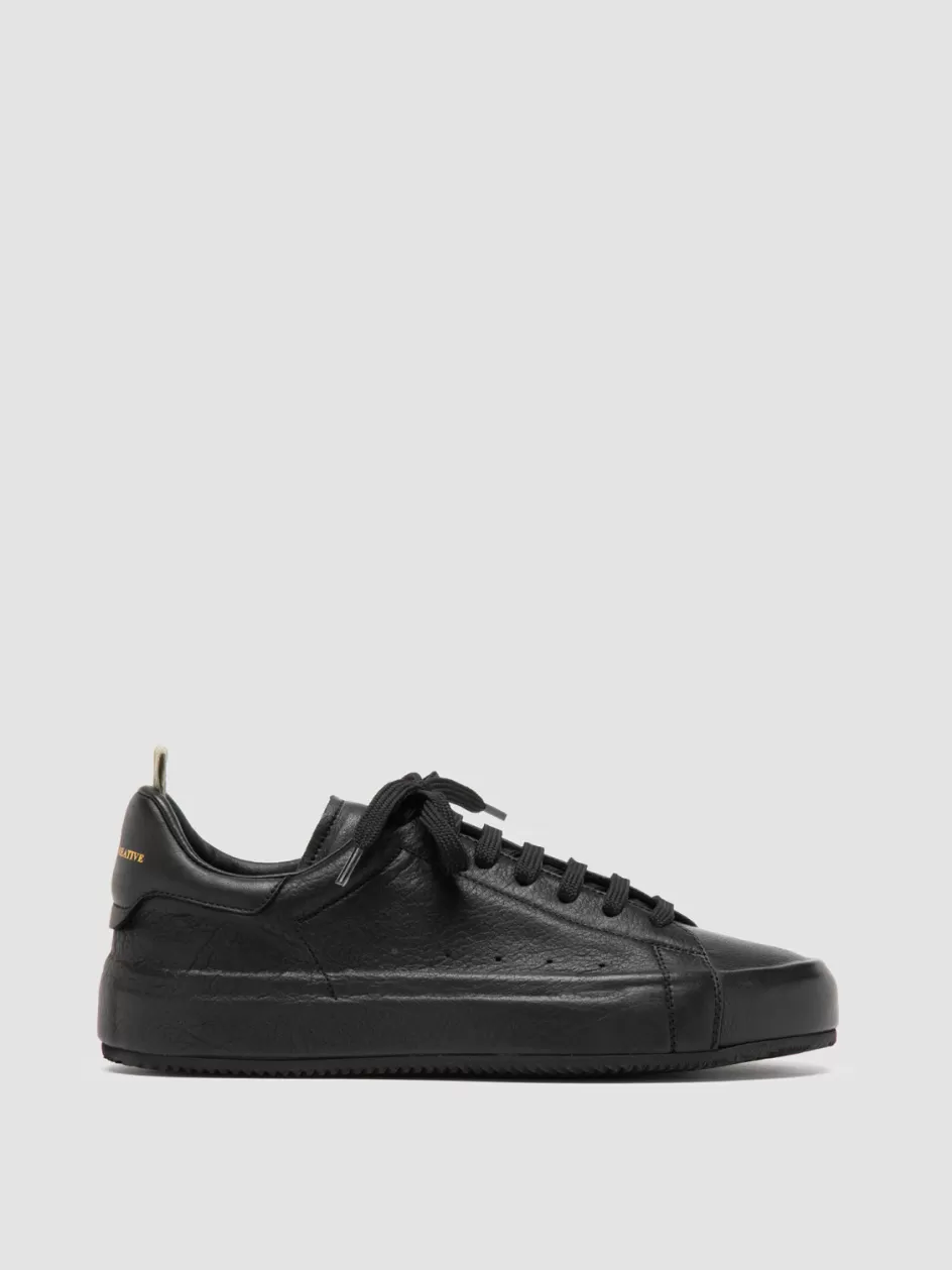 Officine Creative Sneakers>PRIMARY 101 - Leather Sneakers BLACK
