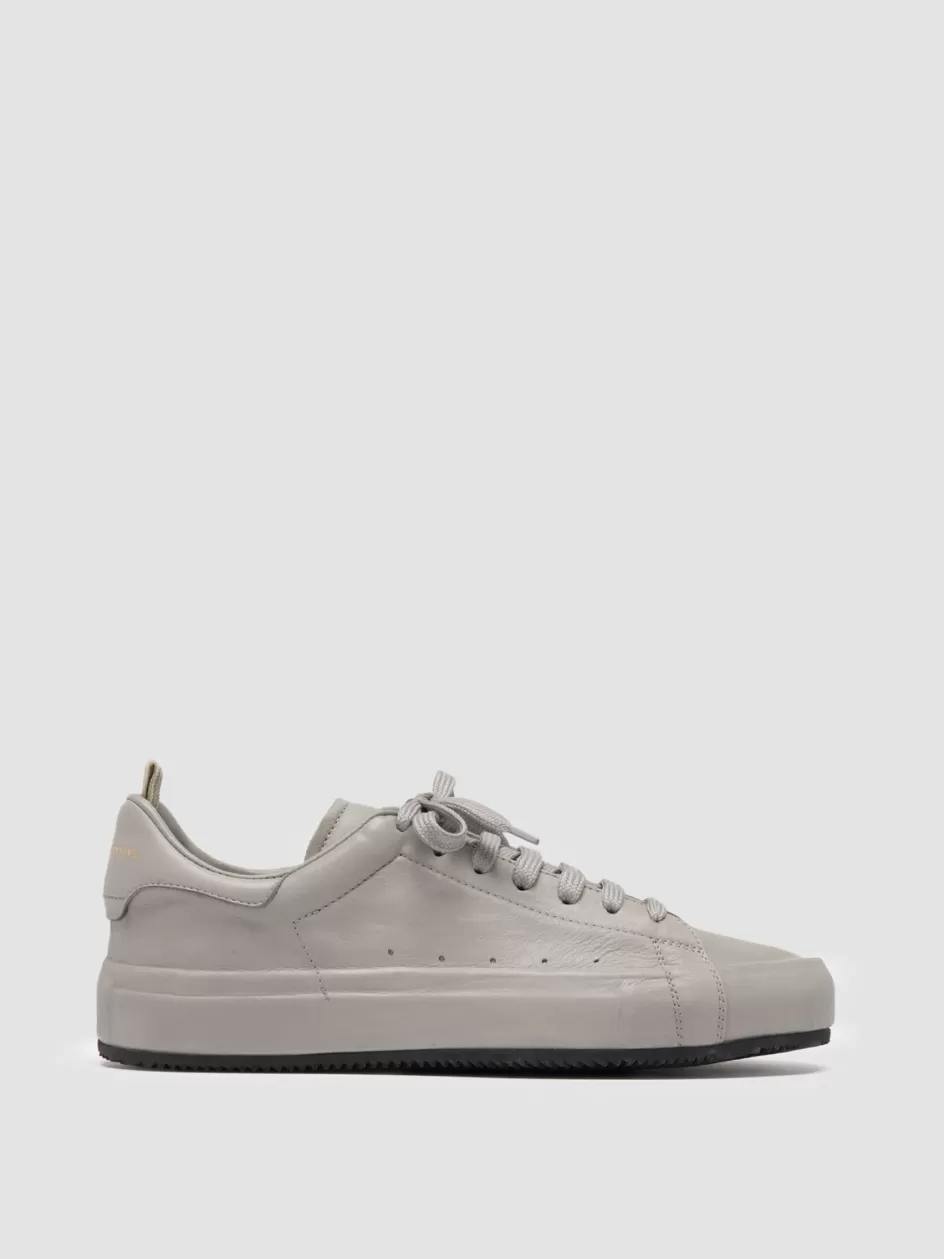 Officine Creative Sneakers>PRIMARY 101 - Taupe Leather Sneakers ATMOSPHERE