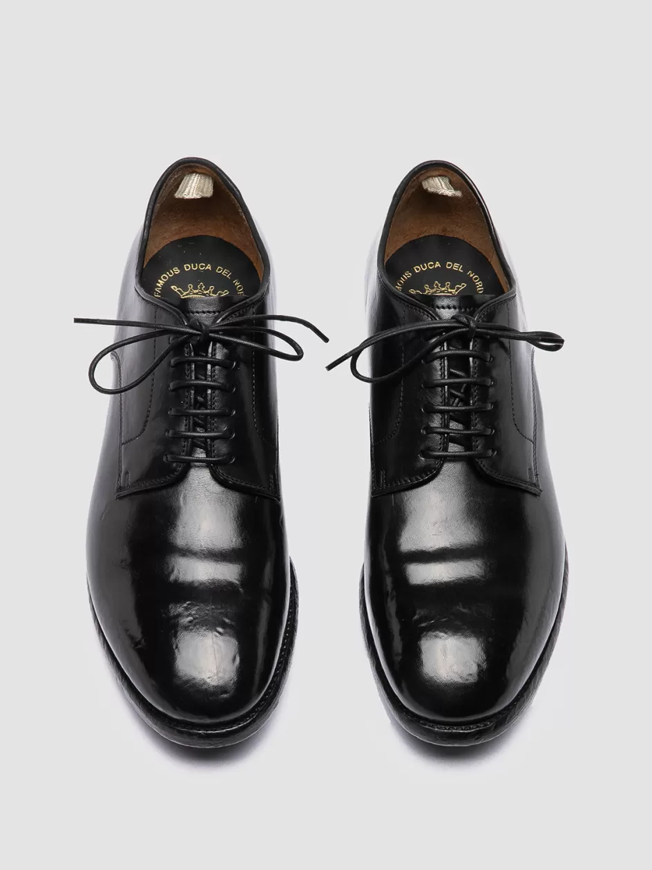Officine Creative Derbies | Formal Shoes>PRINCE 606 - Leather Derby Shoes BLACK