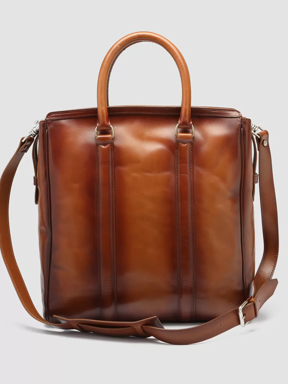 quentin_02__tan_leather_hand_bag_99705.webp Officine Creative Bags>QUENTIN 02 - Leather Hand Bag TAN