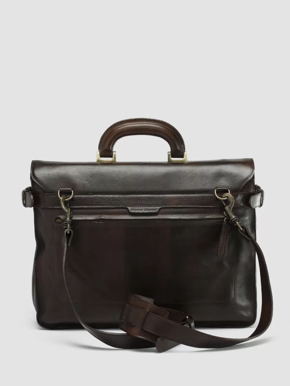rare_036__brown_leather_briefcase_99017.webp Officine Creative Icons | Bags>RARE 036 - Brown Leather Briefcase MORO