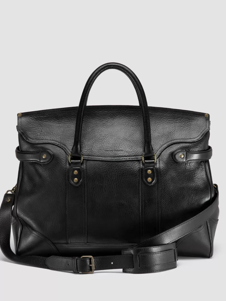rare_042__black_leather_weekender_99634.webp Officine Creative Bags>RARE 042 - Leather Weekender BLACK