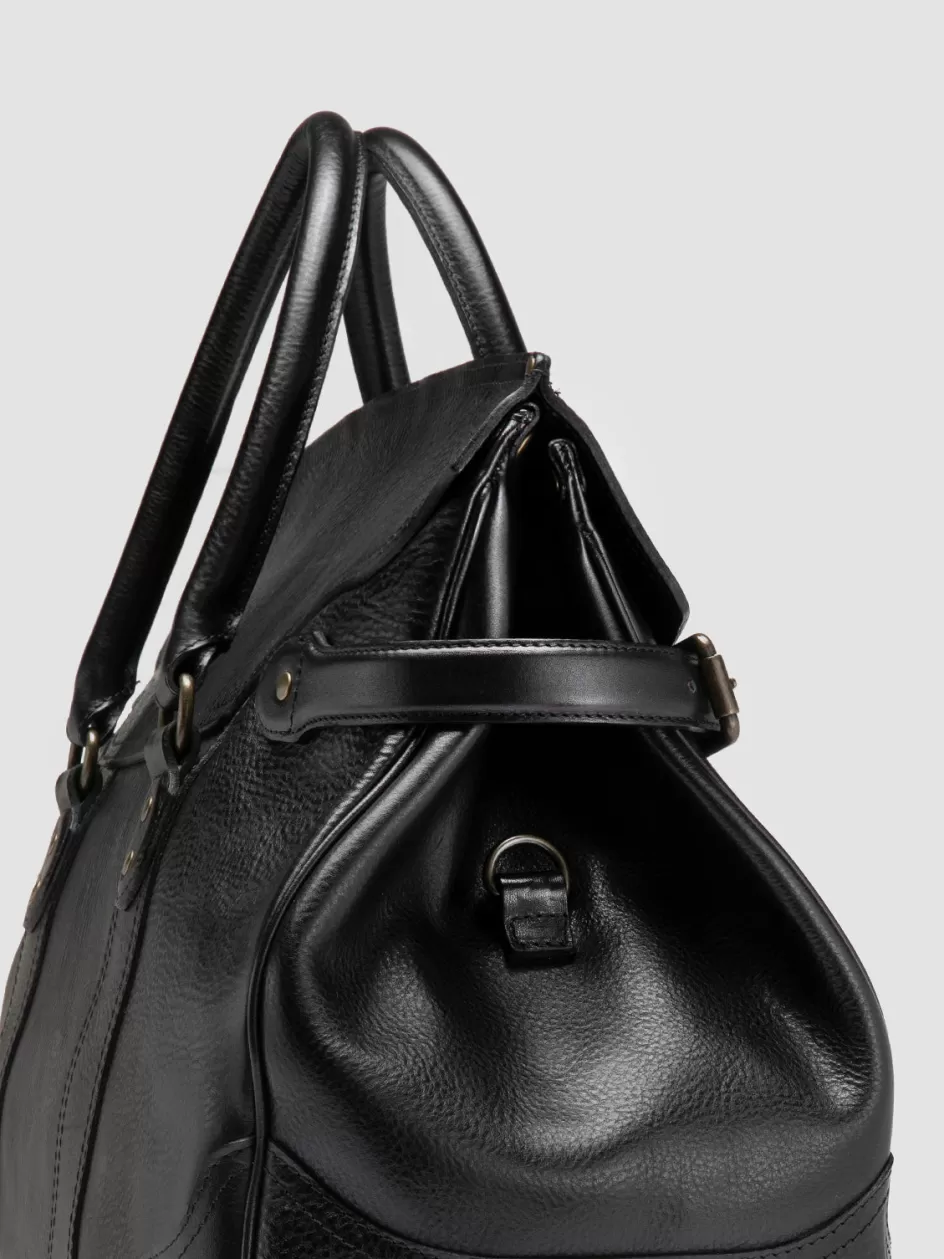 rare_042__black_leather_weekender_99637.webp Officine Creative Bags>RARE 042 - Leather Weekender BLACK