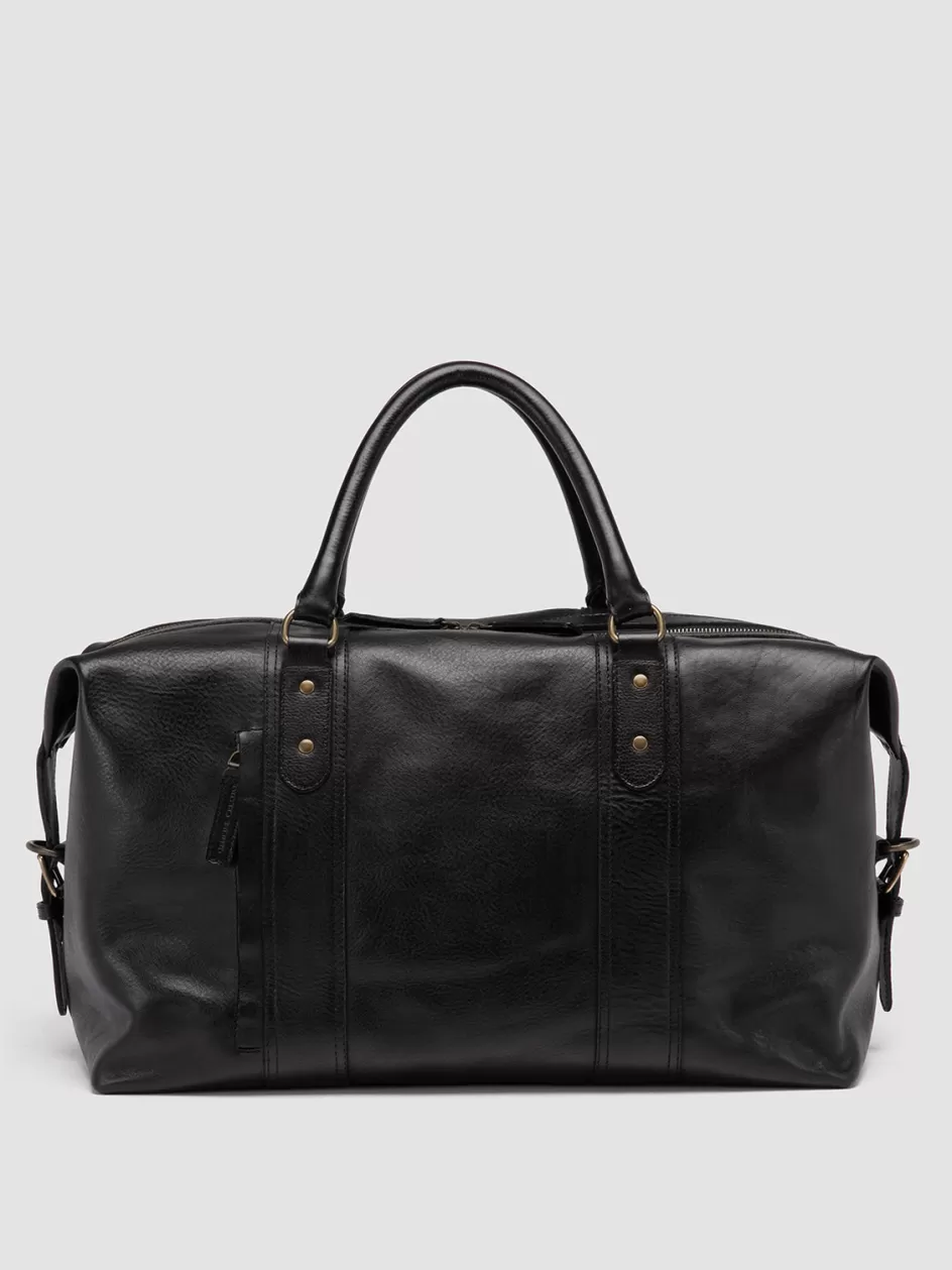 Officine Creative Bags>RARE 045 - Leather Travel Bag BLACK