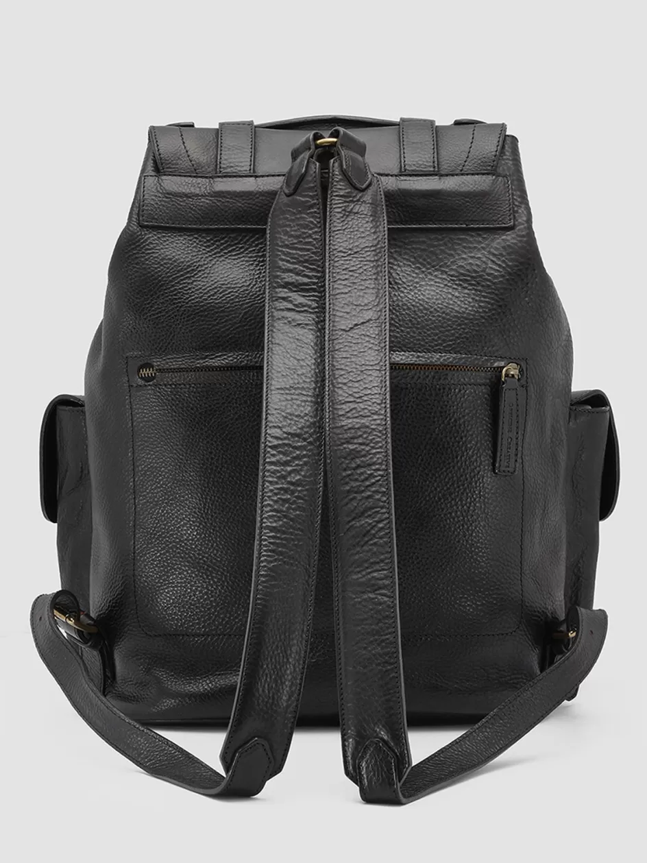 Officine Creative Backpacks | Backpacks>RARE 27 - Leather Backpack BLACK