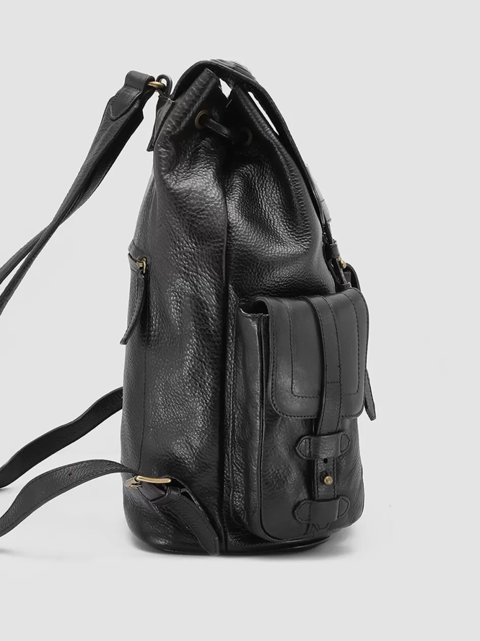 rare_27__black_leather_backpack_105350.webp Officine Creative Backpacks | Backpacks>RARE 27 - Leather Backpack BLACK
