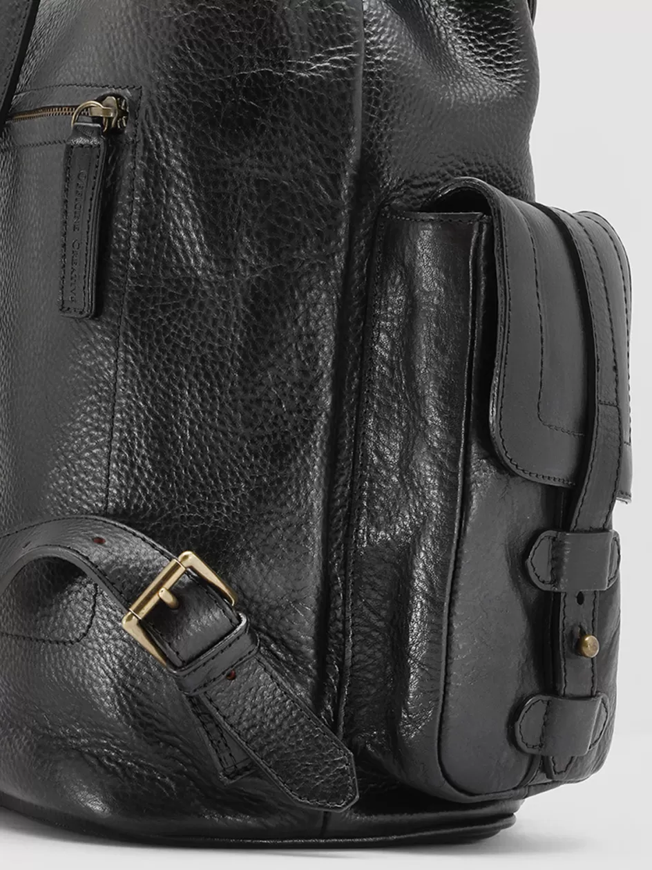 rare_27__black_leather_backpack_105352.webp Officine Creative Backpacks | Backpacks>RARE 27 - Leather Backpack BLACK