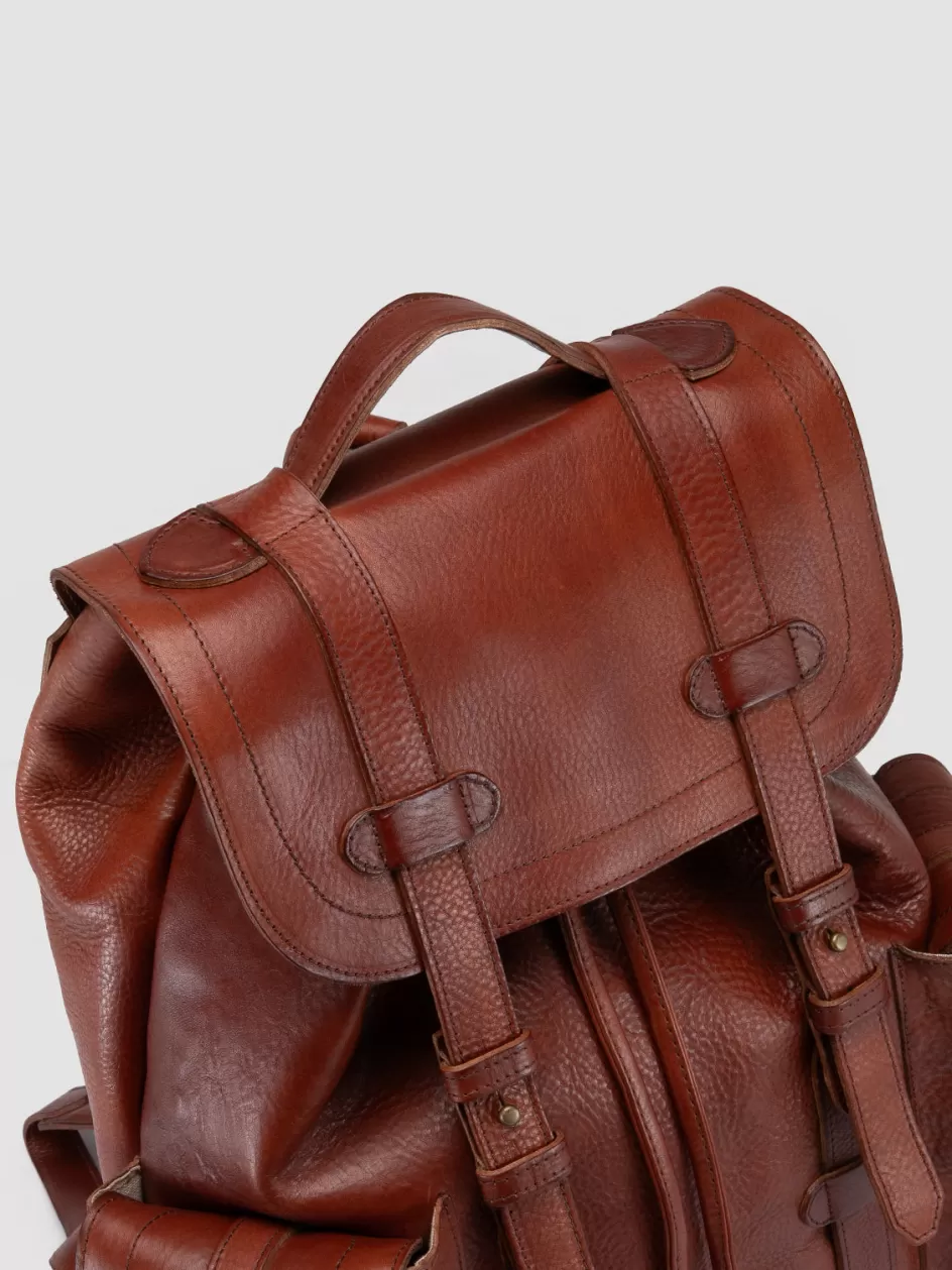 Officine Creative Backpacks | Backpacks>RARE 27 - Leather Backpack BROWN